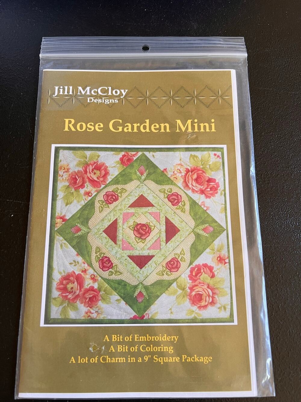 Mini Quilt Pattern Rose Garden by Jill McCloy Floral Cottage Spring Summer NEW